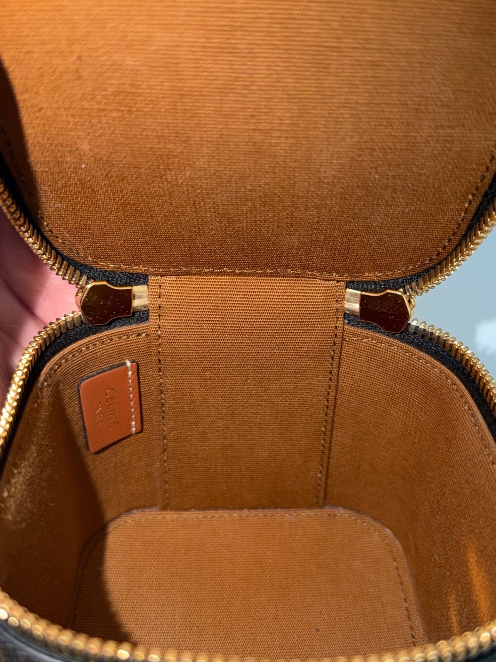 Celine Brown Triomphe Mini Vanity Crossbody Bag - Picture 10 of 16
